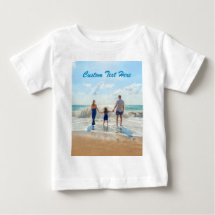 Fotografia personalizada - Camisa do bebê com sua 