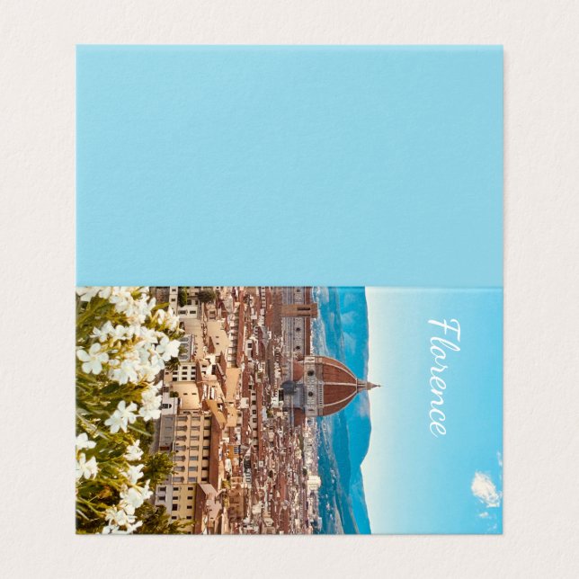 Fotografia Personalizada de Florença na Itália (Exterior Desdobrado)