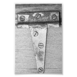 Fotografia T5 4x6 preto e branco da letra do