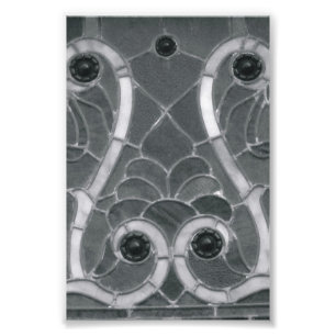 Fotografia W1 4x6 preto e branco da letra do