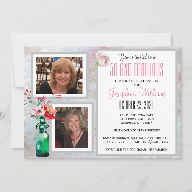 Fotografias de Festa de aniversário de Convite Cin (Frente)