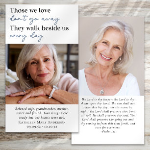 Fotografias Memorial Funeral Prayer Card