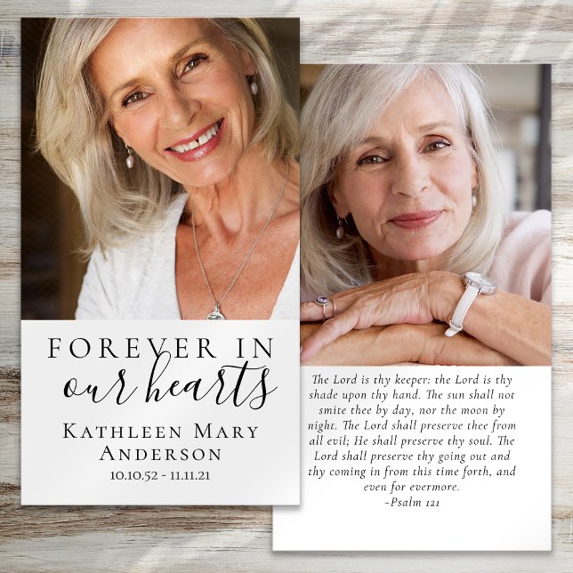 Fotografias Memorial Funeral Prayer Card (Criador carregado)