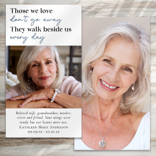 Fotografias Memorial Funeral Prayer Card