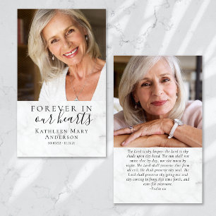 Fotografias Memorial Funeral Prayer Card