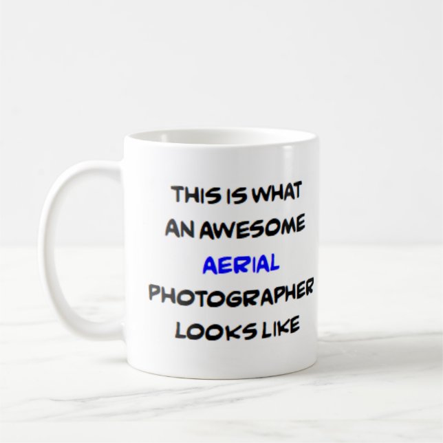 fotógrafo aéreo, caneca de café incrível (Esquerda)