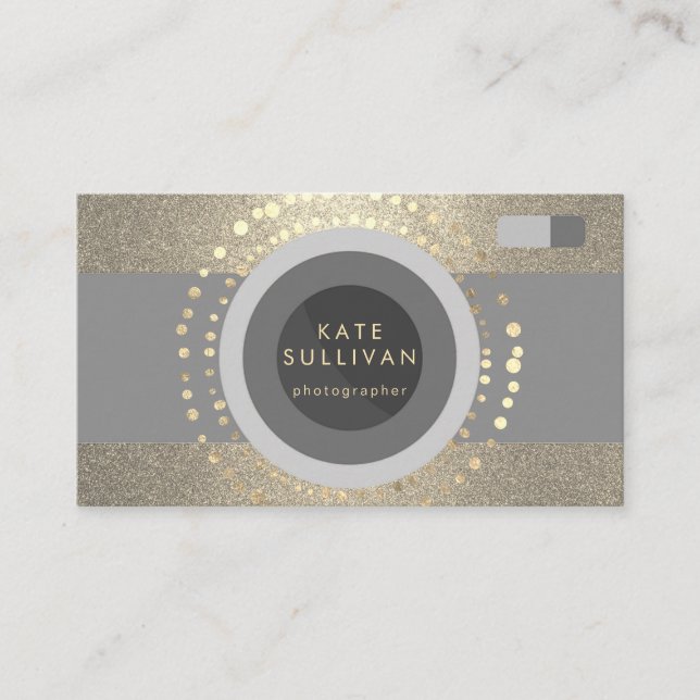 ・ fotógrafo moderno design cartão de visita (Frente)