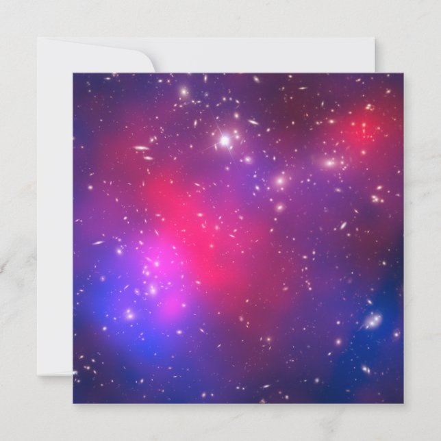 Fotomural Celestial Espacial Azul e Rosa Quente em (Frente)