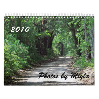 Fotos cénicos do calendário 2010 das vistas por