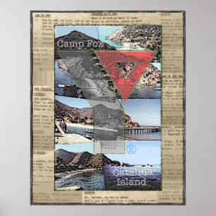 Fotos da colagem do poster do Fox, dos poemas