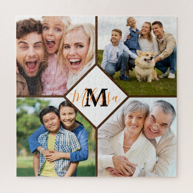 Fotos de família personalizadas quebra-cabeça (Vertical)