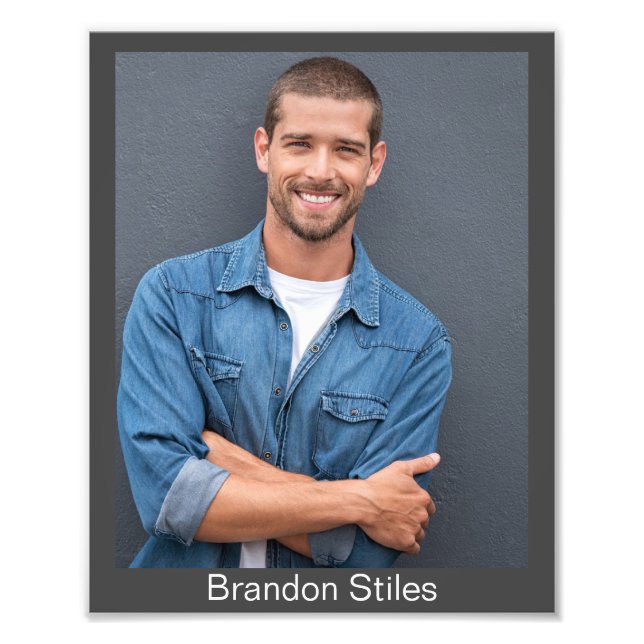 Fotos de rosto com fundo cinza para atores - Impre (Frente)