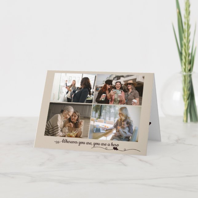 Fotos do Dia Feliz da Mulher Cartão de Férias (Frente)