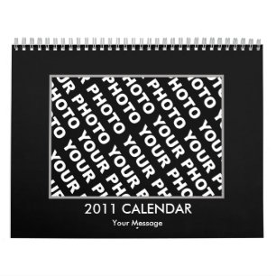 Fotos Inserir Calendário 2011 Modelo Preto Quadro
