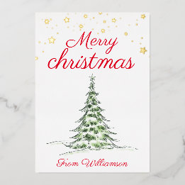 Fotos modernas Feliz Natal - ouro da família verme