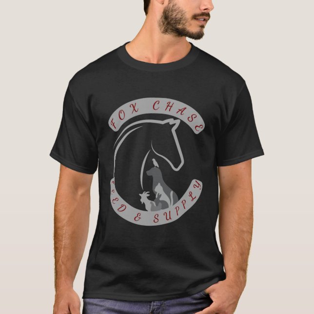 Fox Chase Feed & Supply Logotipo T-shirt (Frente)