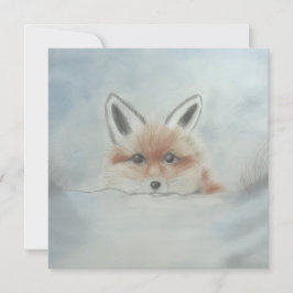 Fox cub flat card
