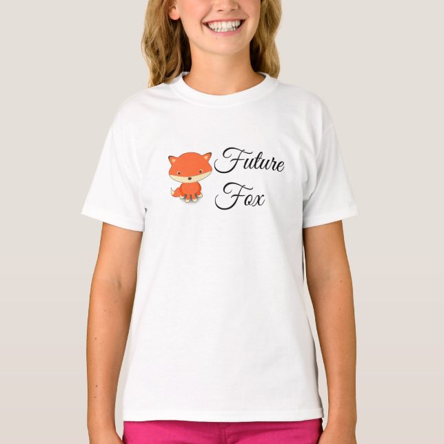 Fox do futuro - T-shirt da campainha da menina (Frente)