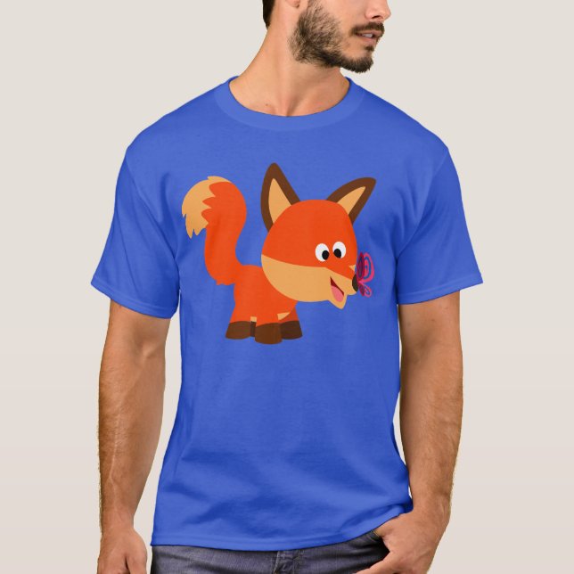 Fox E Camiseta De Borboleta (Frente)