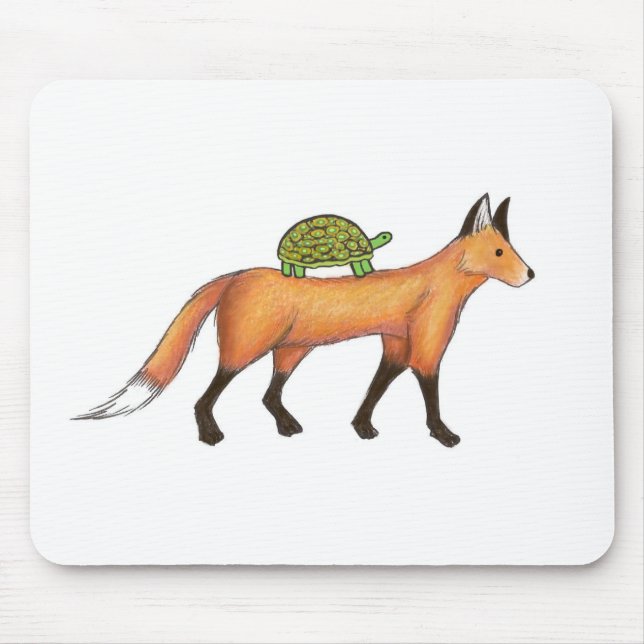 Fox e tartaruga Mousepad (Frente)