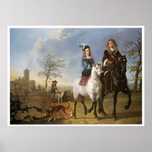 Fox Hunt England Vintage Art Impressão