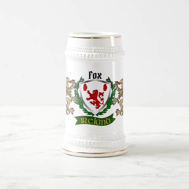 Fox Irish Shield Beer Caneca de cerveja (Centro)