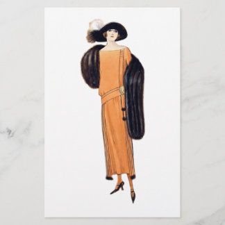 Fox Lady - Ilustração de Moda Vintage