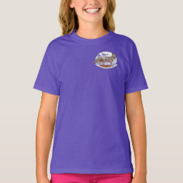 Fox Logo Color Girls T-Shirt Stacy Baker Art back