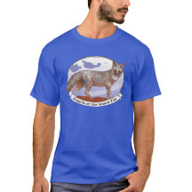 Fox Logo Profundo Cor Unisex T-Shirt Curto Sleeve