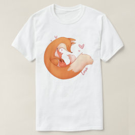 Fox Mãe e Baby T-Shirt