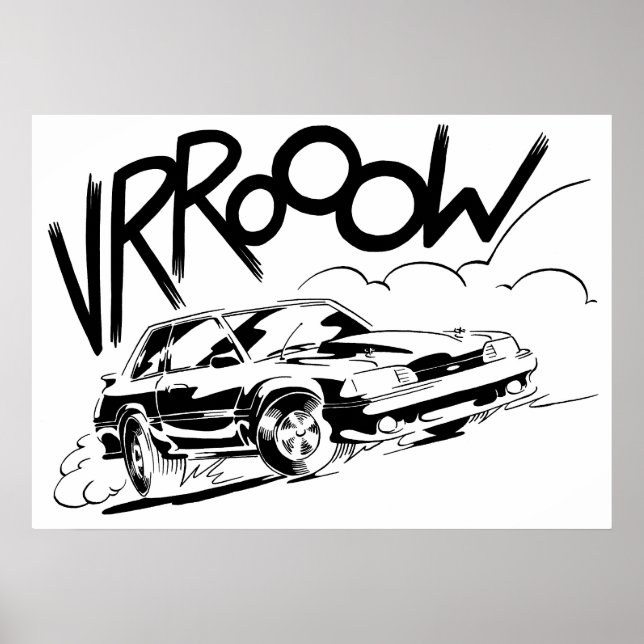 Fox Mustang poster (Frente)