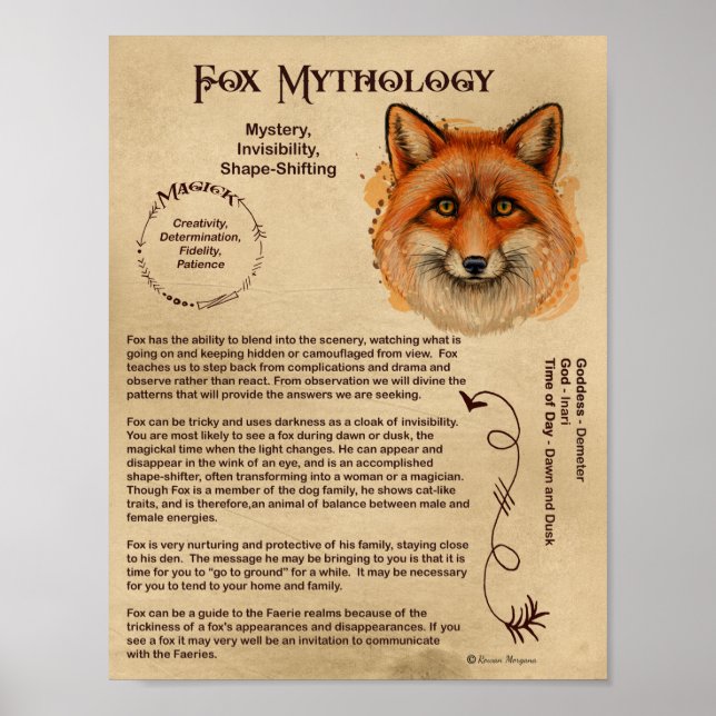 FOX MYTHOLOGY POSTER (Frente)