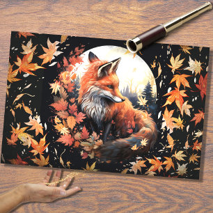 Fox no Luar 3 Papel de Decoupage