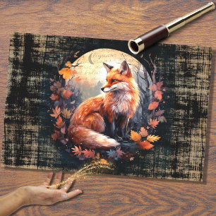 Fox no Luar 4 Papel de Decoupage
