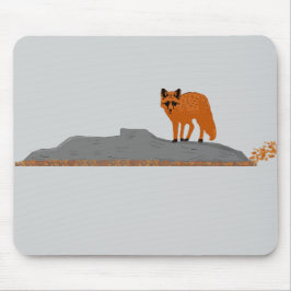 🦊 Fox on the Rock Mouse Pad
