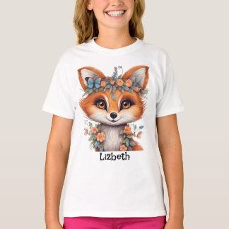 Fox T-Shirt Bela Personalizada: Graciosa e C