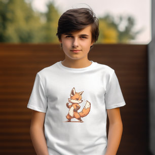 Fox T-Shirt de Cartoon Bonito: Adorável e Whimsica