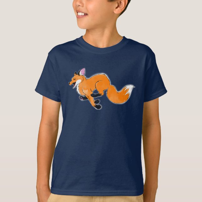 Fox T-shirt em execução (Frente)