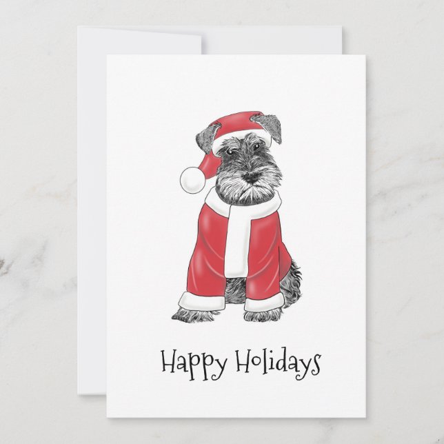 Fox Terrier Christmas Card (Frente)