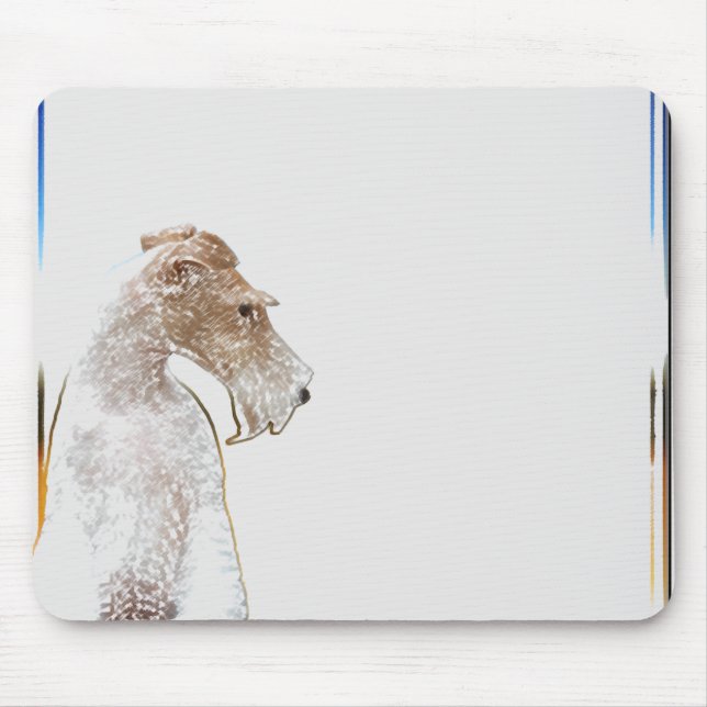 Fox Terrier Mousepad do fio (Frente)