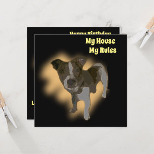 Fox Terrier Watercolor, Cartão de Aniversário Plan