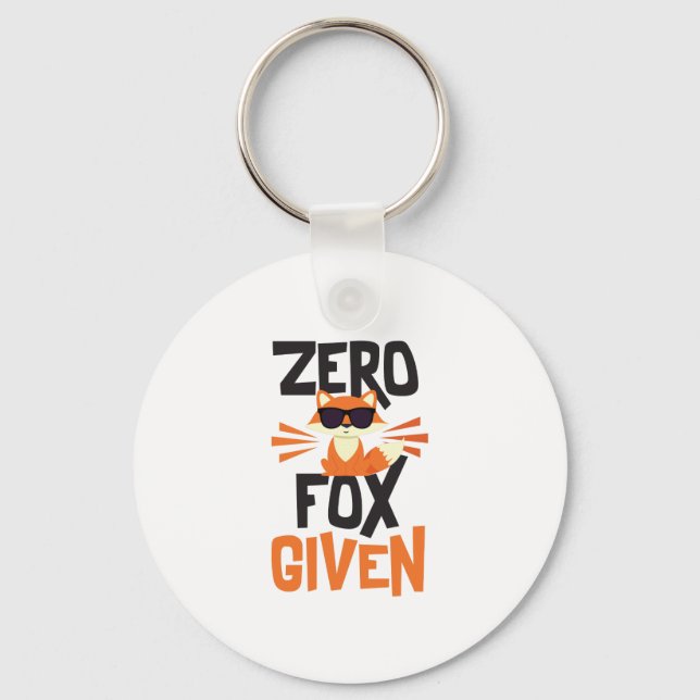Fox Zero Dada Chaveiro de Cotação Engraçada (Frente)