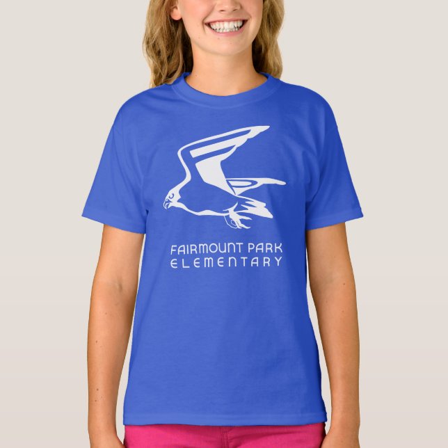 FPE Falcon Blue Girls T-Shirt (Frente)