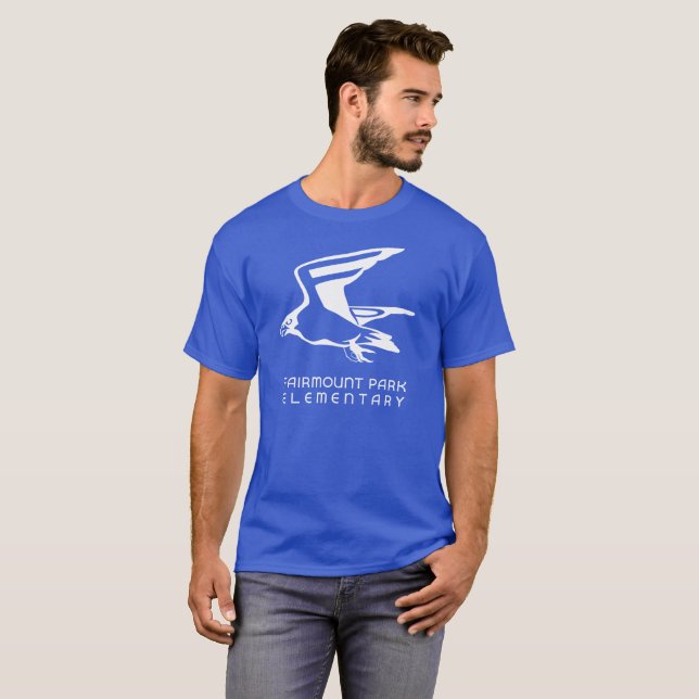 FPE Falcon Blue Mens T-Shirt (Frente Completa)