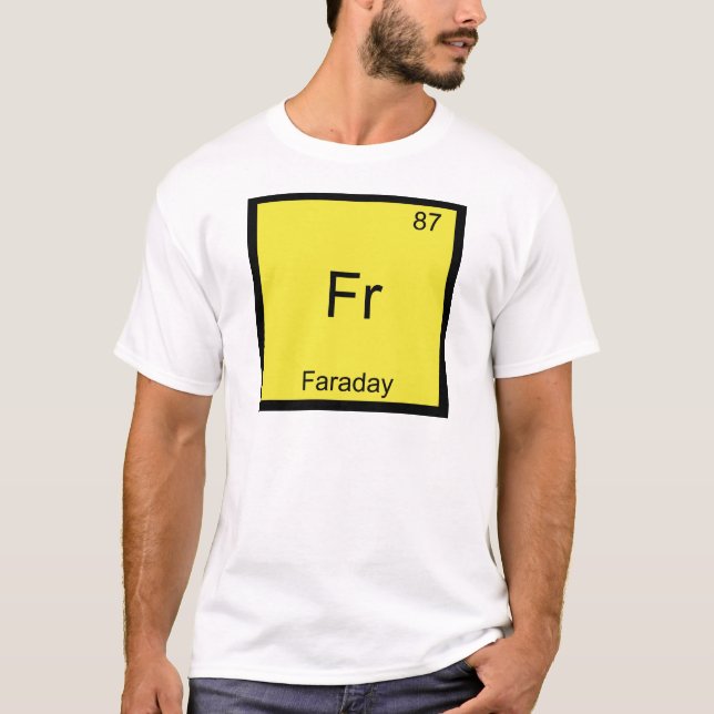 Fr - Camiseta do Símbolo Químico Divertido de Fara (Frente)