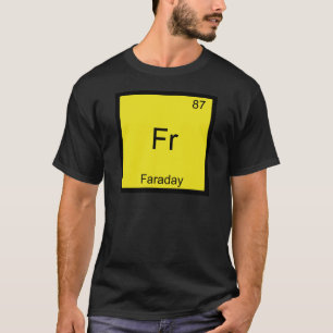 Fr - Camiseta do Símbolo Químico Divertido de Fara