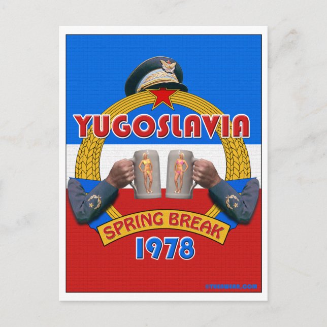 Fração da primavera da Iugoslávia - Cartões postai (Frente)