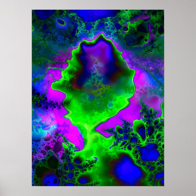 Fractais liquefeitos 3 Poster (Frente)