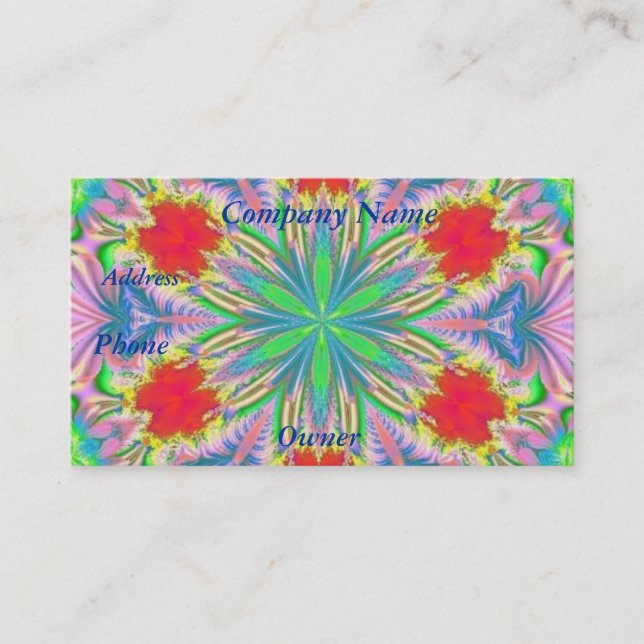 Fractal 2 , Cartões de visitas (Frente)