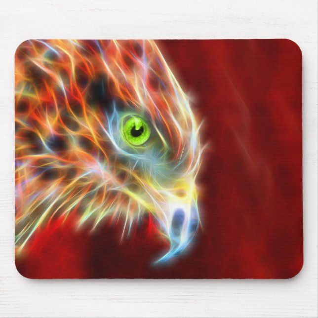 Fractal aumentado Phoenix Eagle Mousepad (Frente)